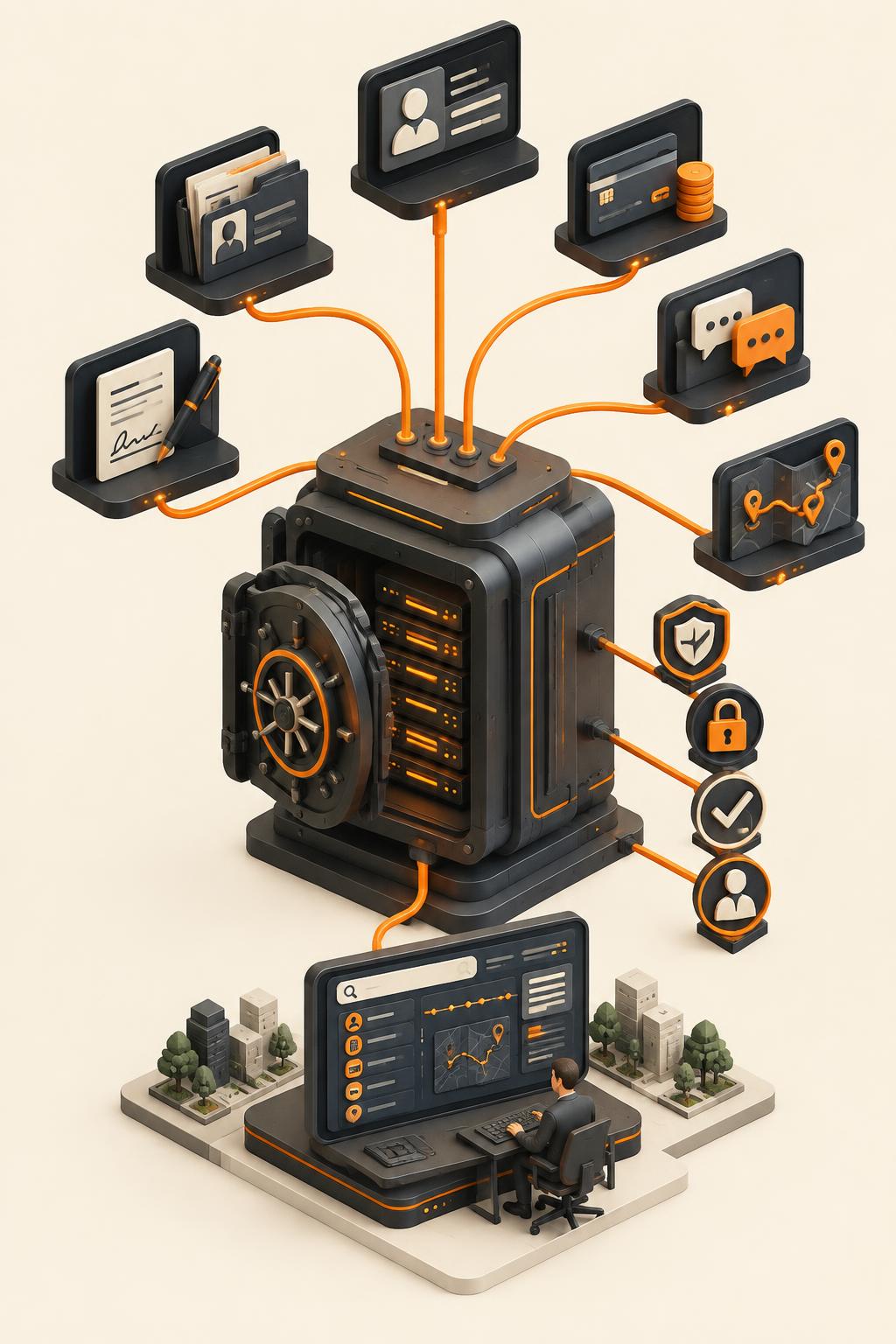 Isometric operating data system